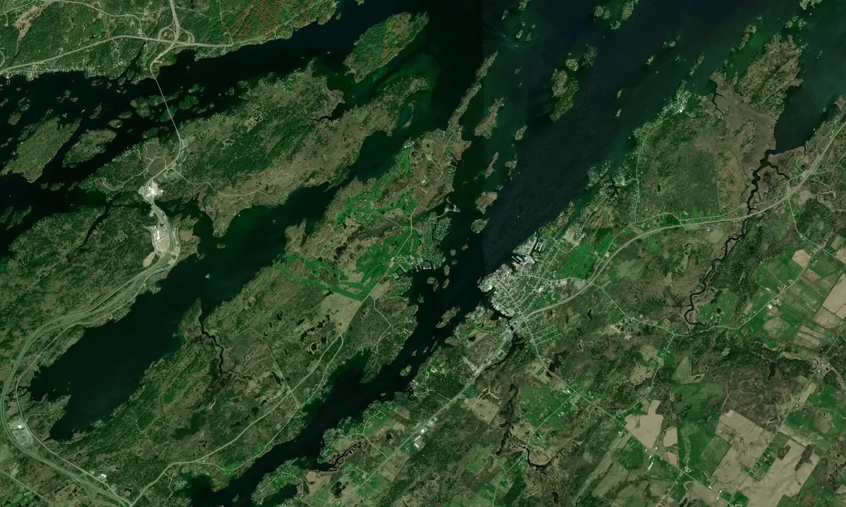 Flyfoto av 1000 Island Yacht Club