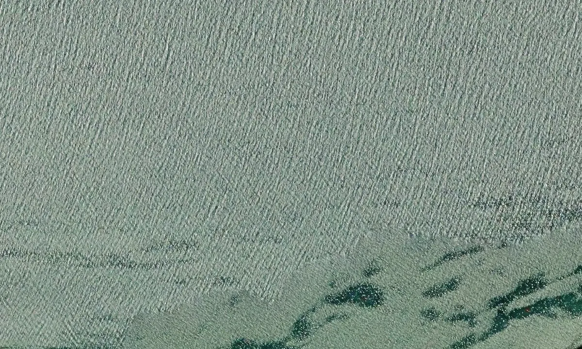 Satelite image of 4 Mile Creek Beach