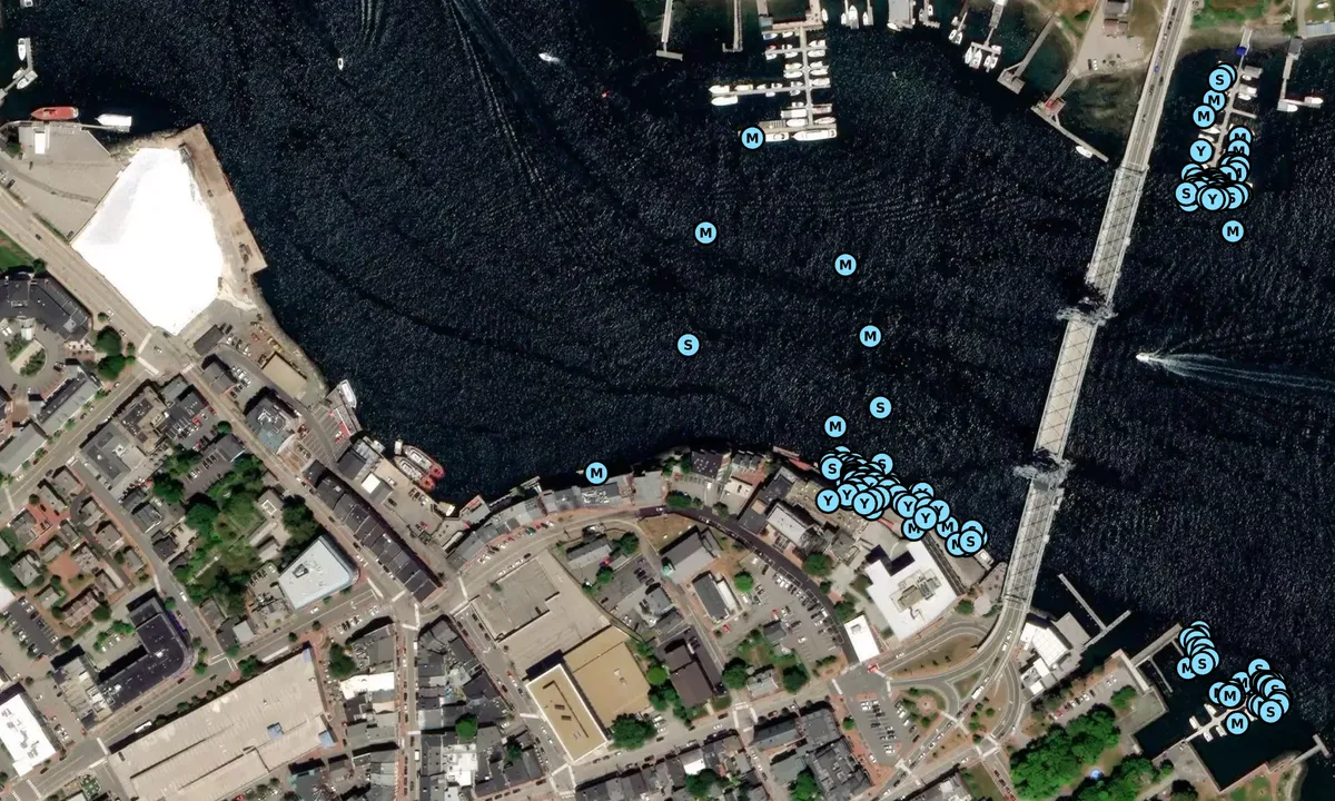 Satelite image of 99 Bow Street Docks