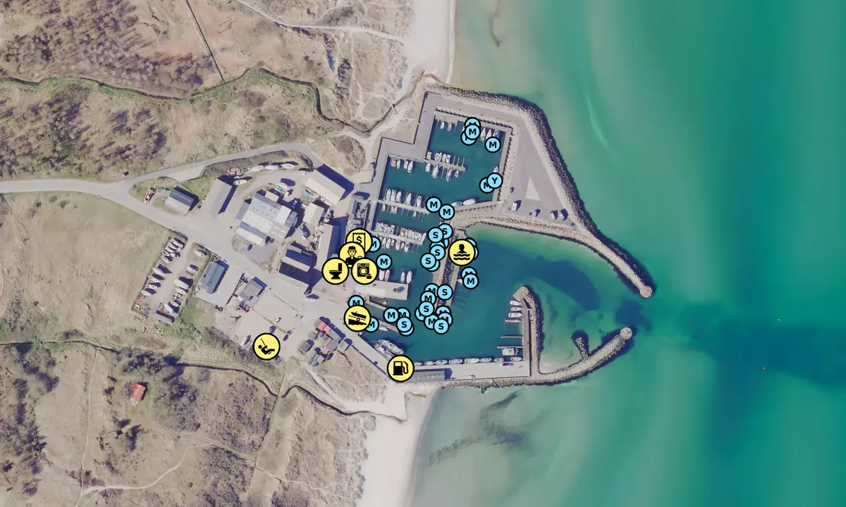 Satelite image of Aalbæk Havn
