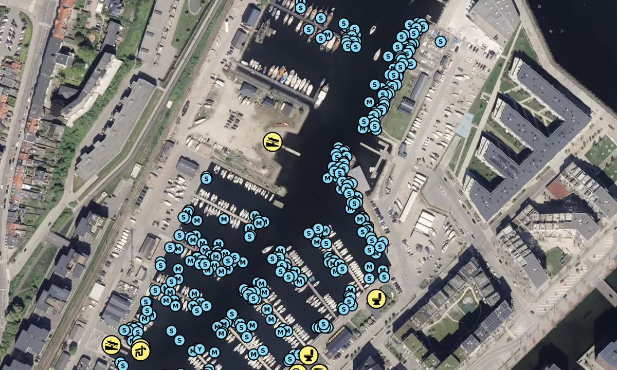 Satelite image of Aarhus Marina