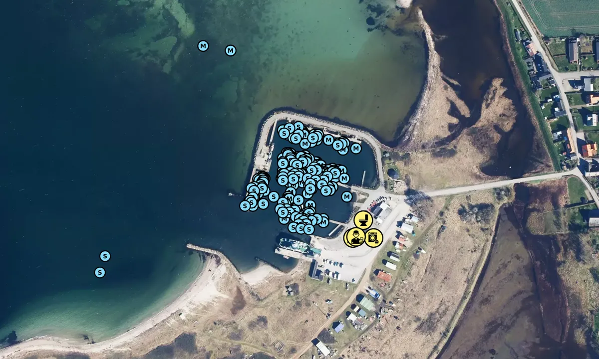 Satelite image of Aarø Havn