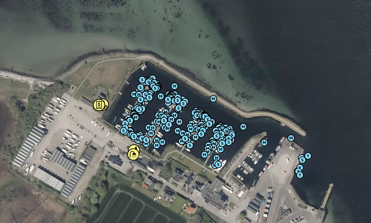 Satelite image of Aarøsund Lystbådehavn Amba