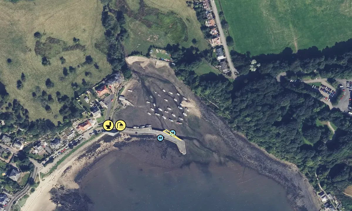 Satelite image of Aberdour Harbour