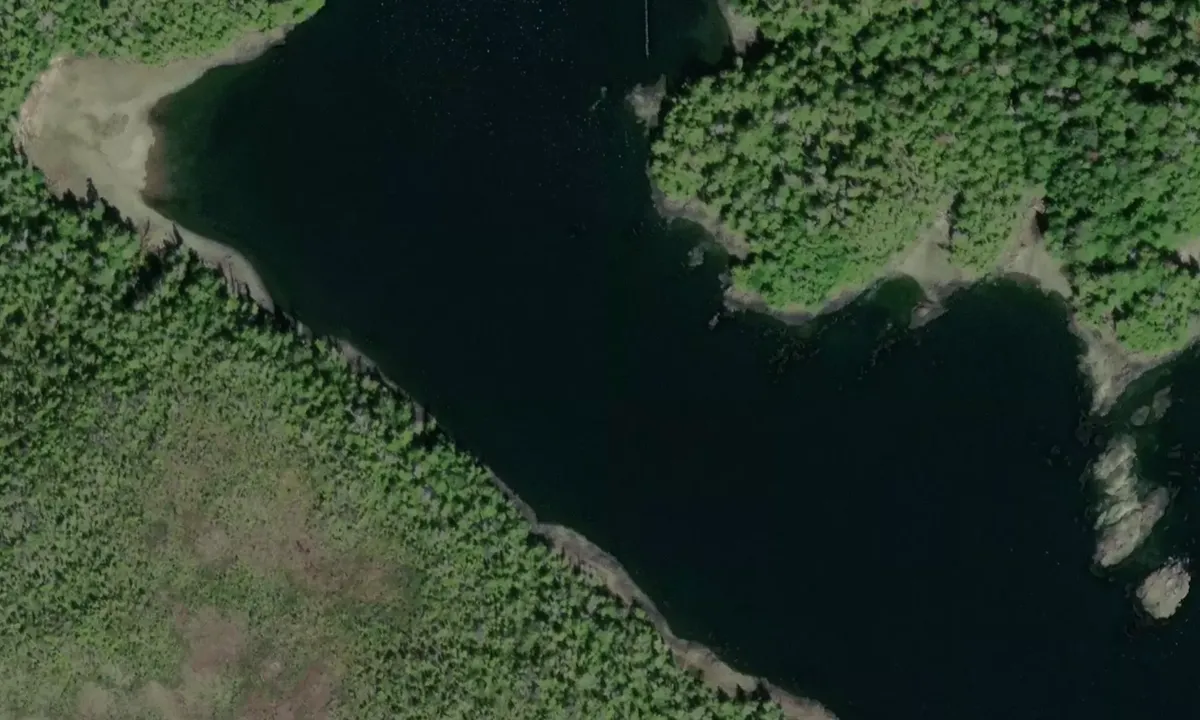 Satelite image of Absalom Bay