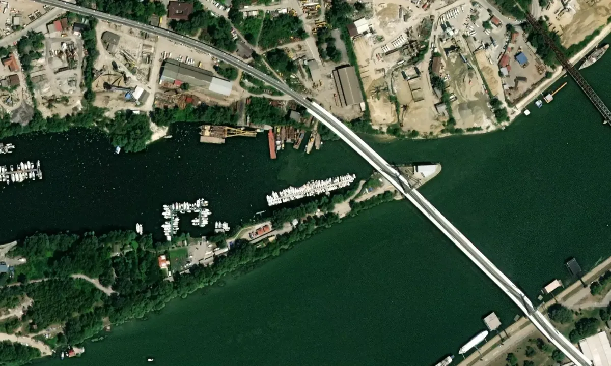 Flyfoto av Academic Sailing club Belgrade Marina 