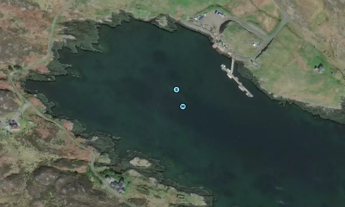 Satelite image of Acairseid Mor, Eriskay