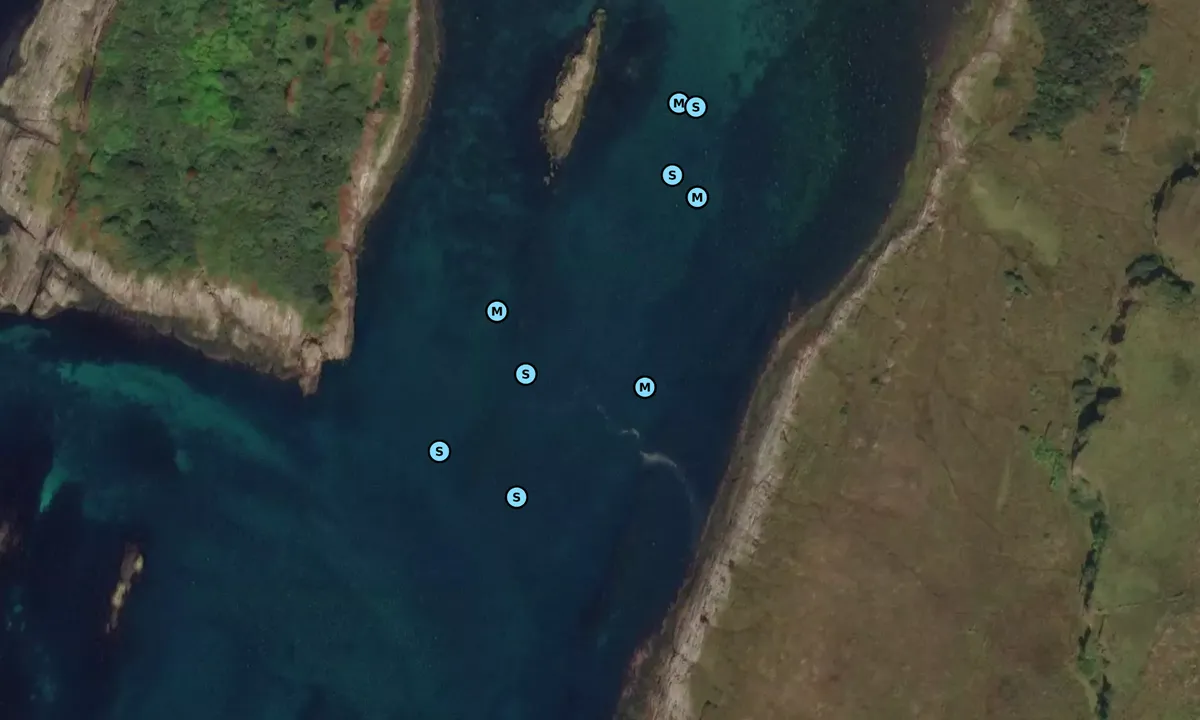 Satelite image of Achanarnich Bay