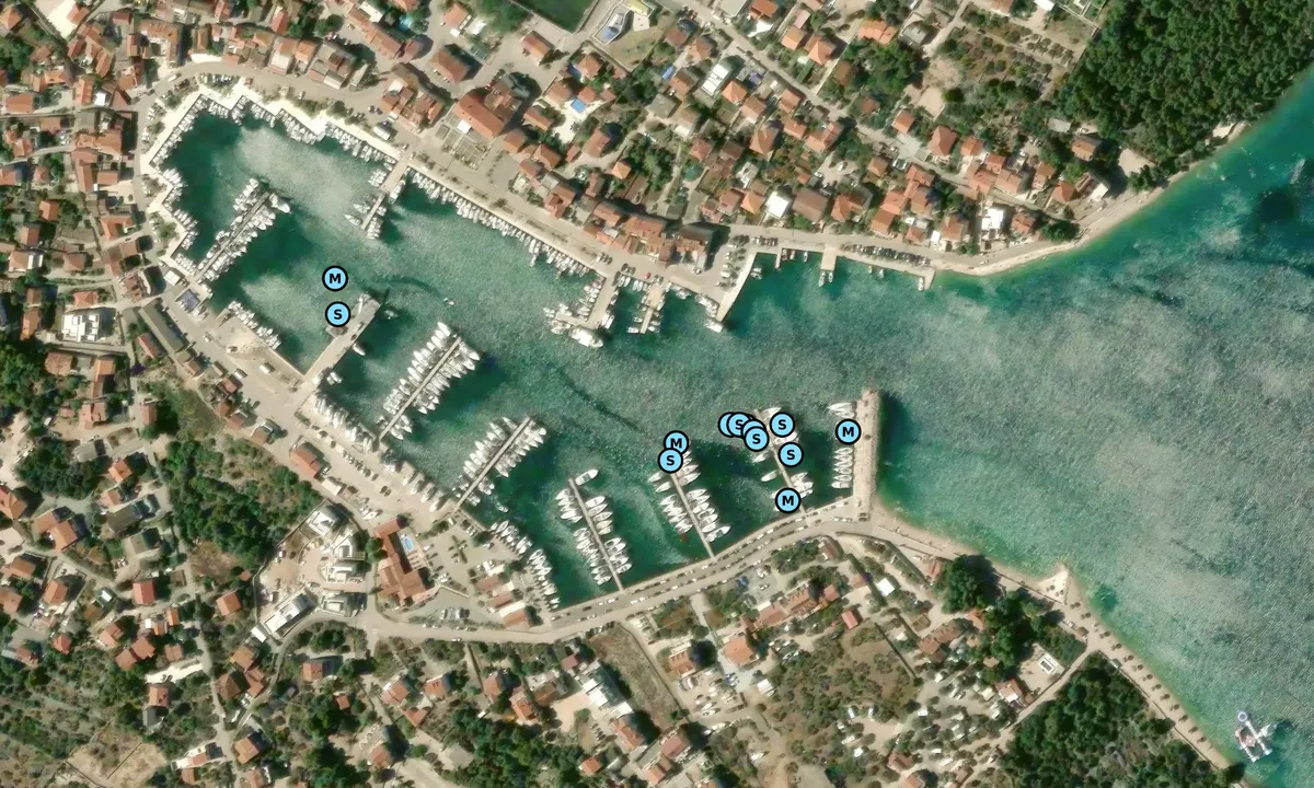 Satelite image of ACI Marina Jezera - Općina Tisno