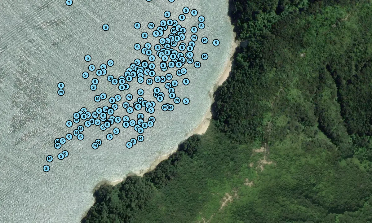 Satelite image of Adele Island West