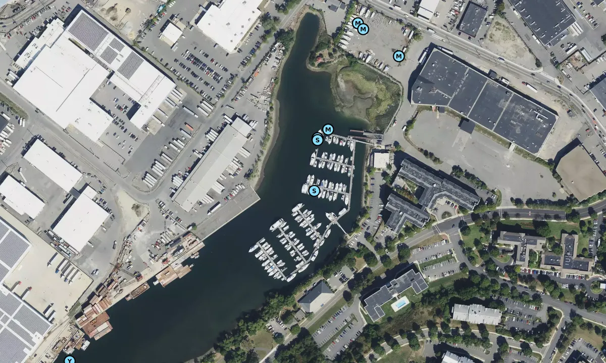 Satelite image of Admirals Hill Marina
