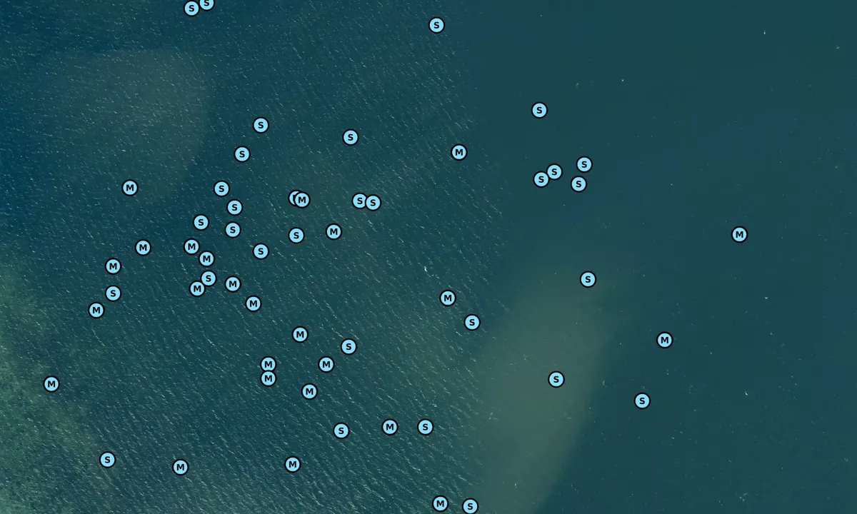 Satelite image of Ærøskøbing anchorage