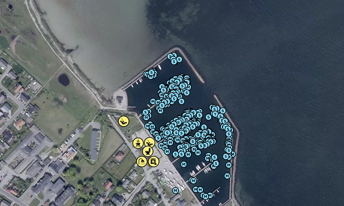 Satelite image of Ærøskøbing Vestre Bådehavn