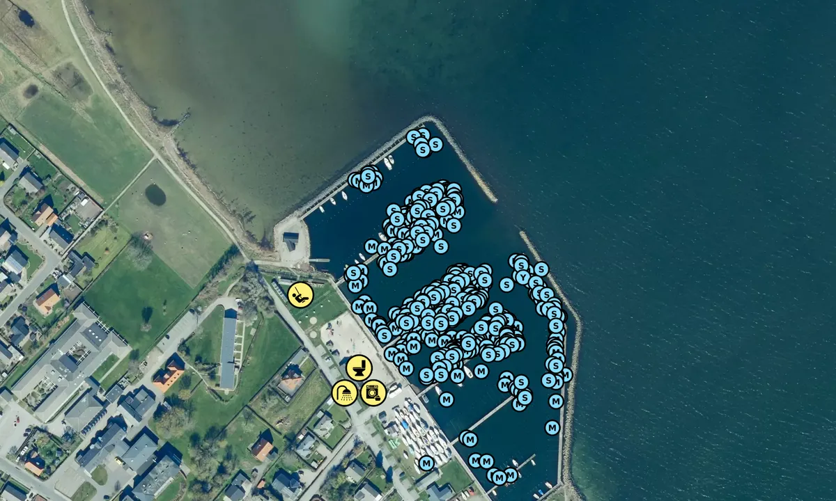 Satelite image of Ærøskøbing Vestre Bådehavn