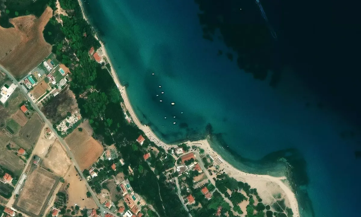 Satelite image of Afytos