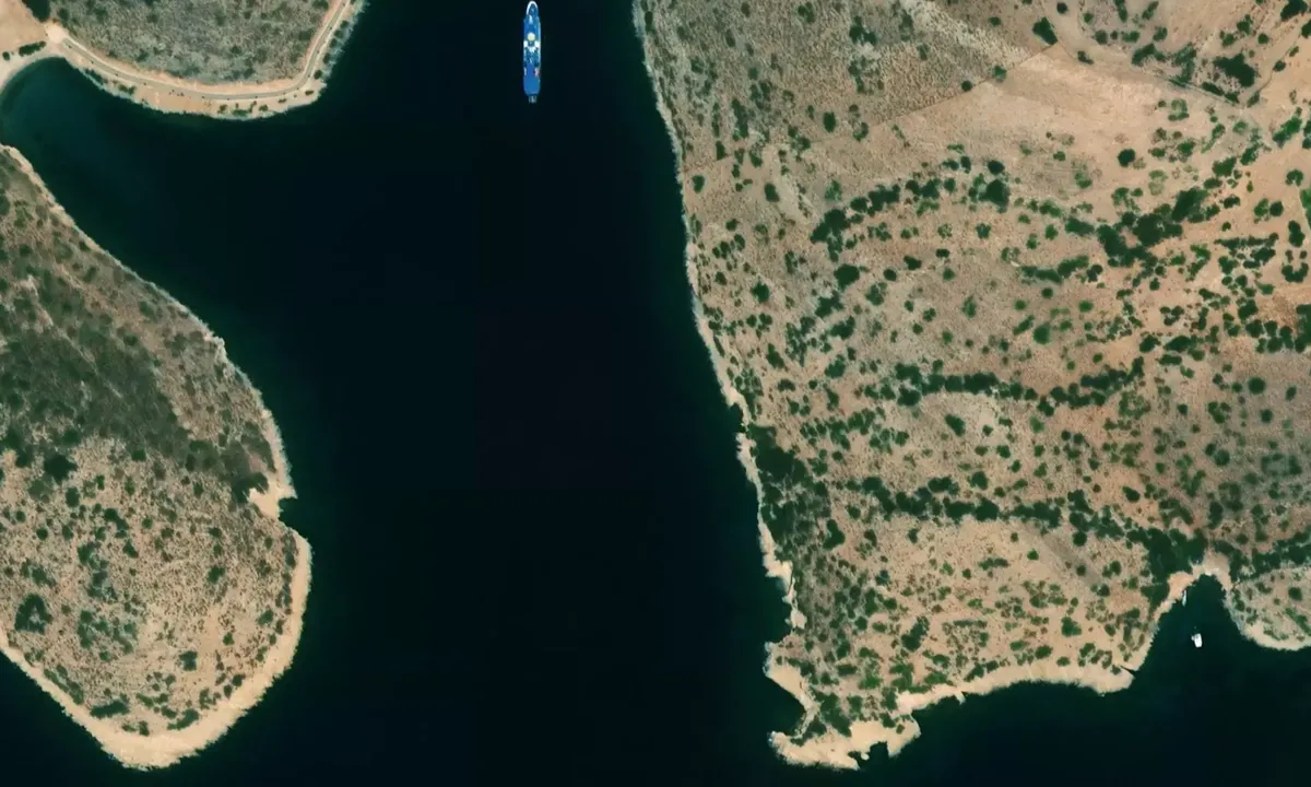 Satelite image of Agathonisi Island 1