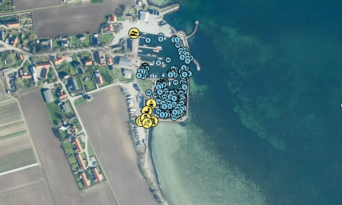 Satelite image of Agersø Lystbådehavn