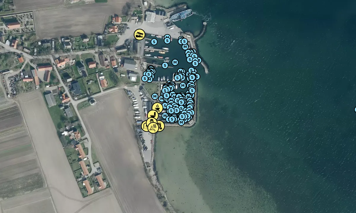 Satelite image of Agersø Lystbådehavn