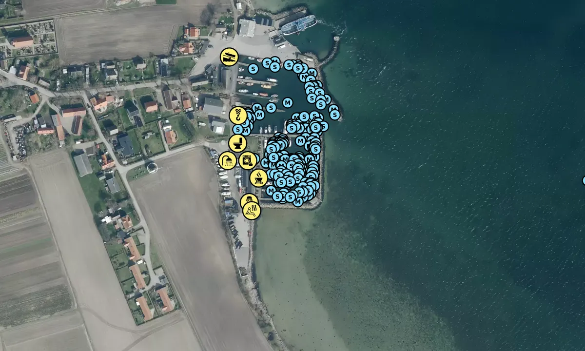 Satelite image of Agersø Lystbådehavn