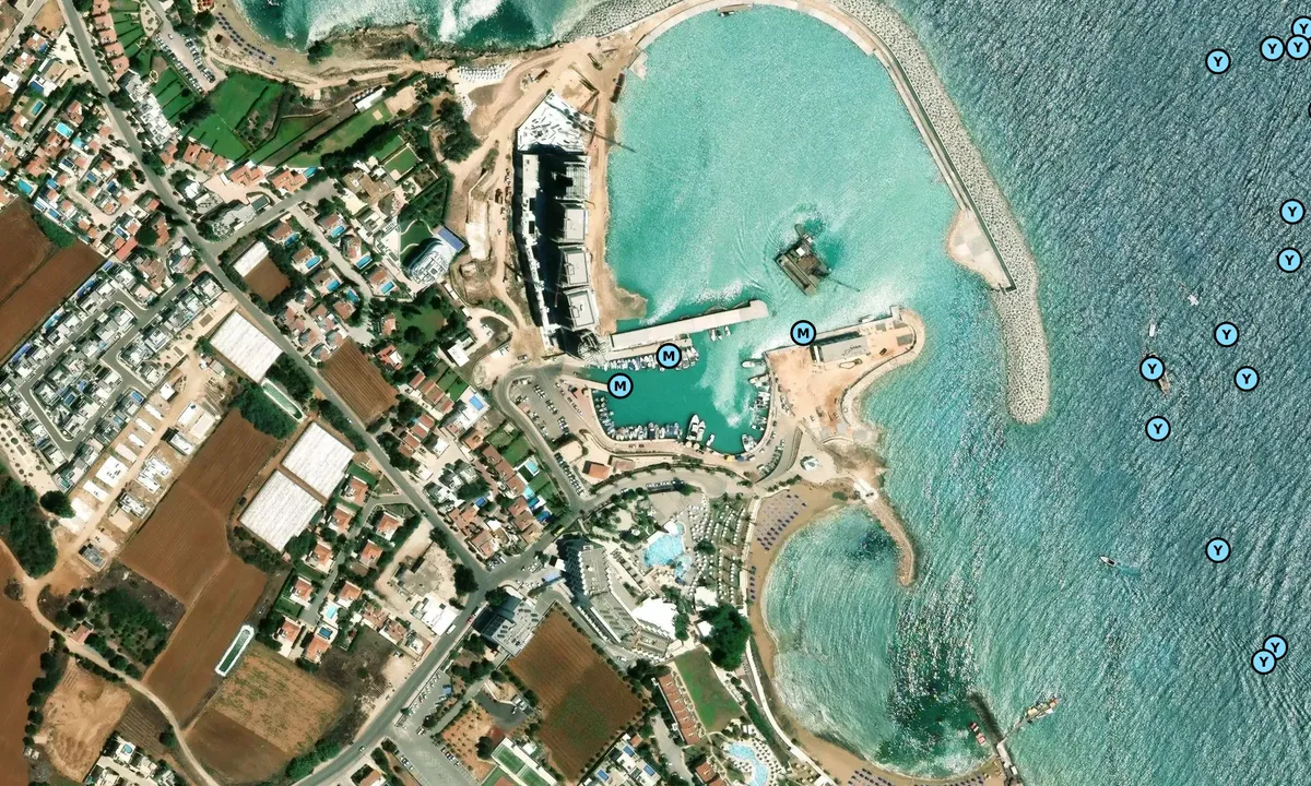 Satelite image of Agios Nikolaos Fish Shelter