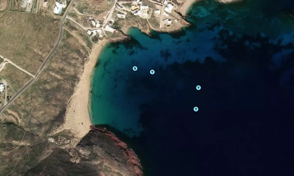Satelite image of Agios Sostis Beach