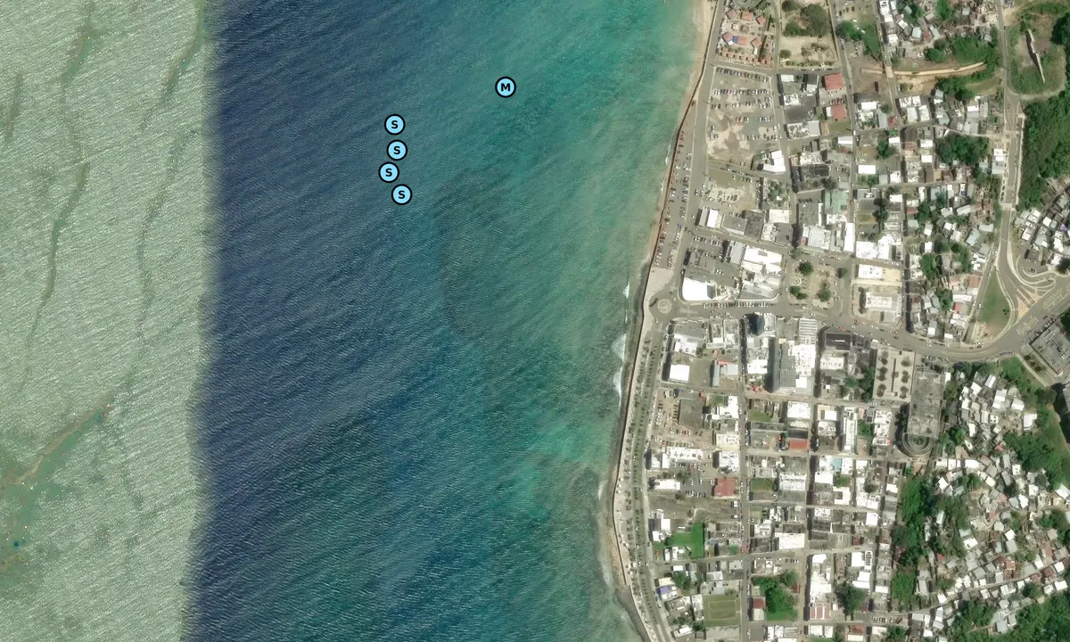 Satelite image of Aguadilla Pueblo