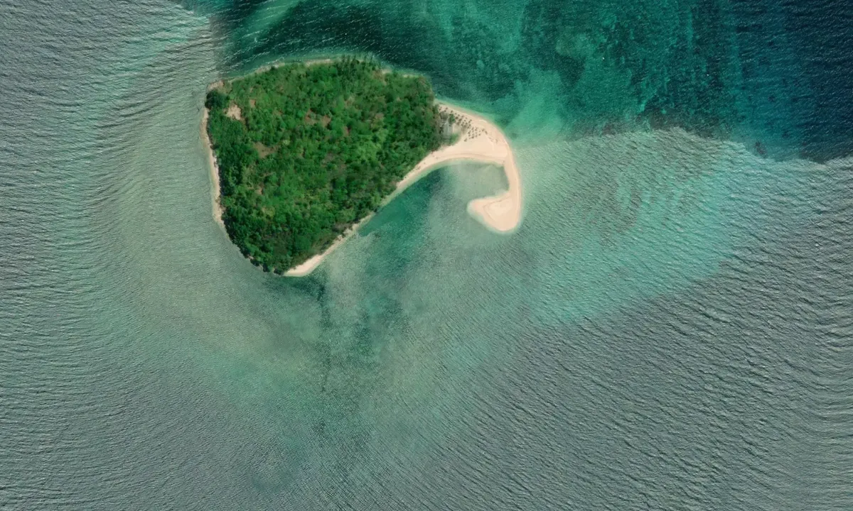 Flyfoto av Agutaya Island