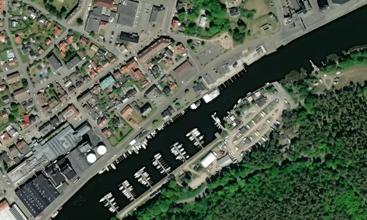 Flyfoto av Åhus