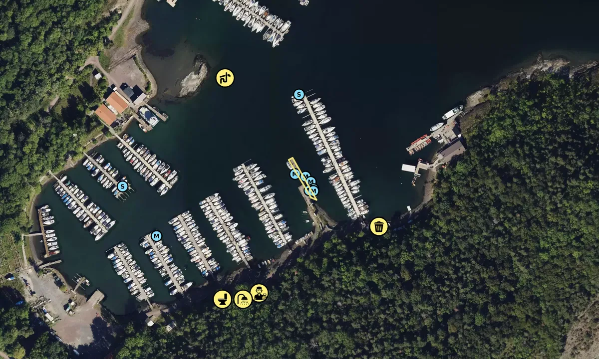 Flyfoto av Akerselven båtforening - Hovedøya