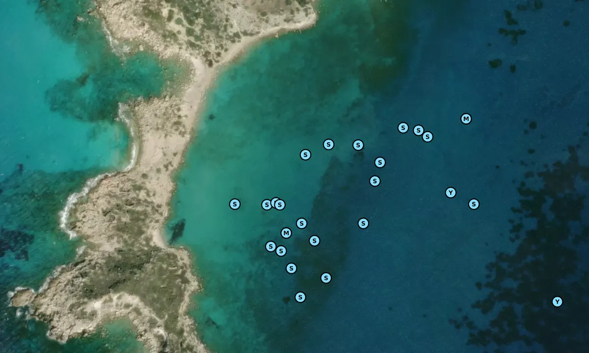 Satelite image of Akra Kaloutoi East