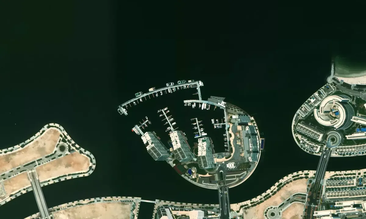 Satelite image of Al Bandar Marina