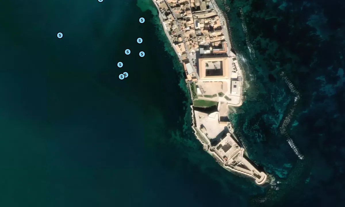 Satelite image of Al castello Maniace