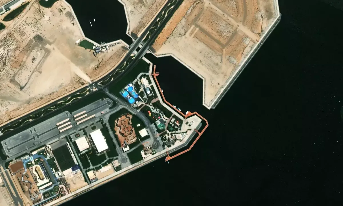 Satelite image of Al Zorah Marina
