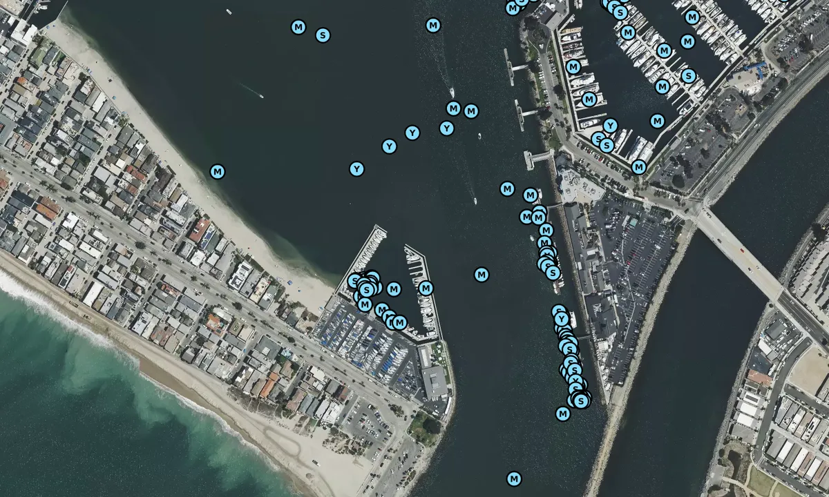 Satelite image of Alamitos Bay Yacht Club - Long Beach