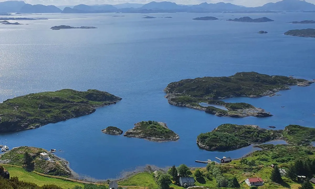 Alden havn sett fra fjellet "Den norske hest", en liten time opp.