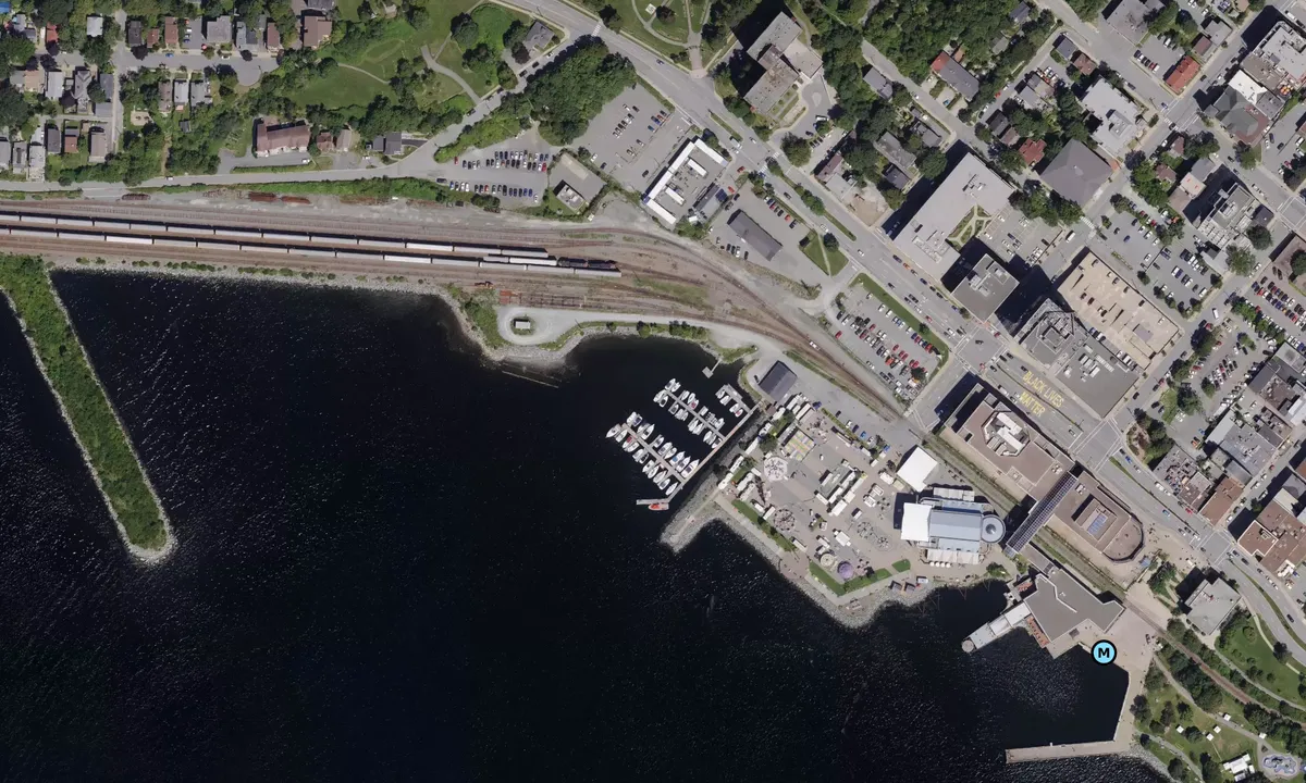 Satelite image of Alderney Marina