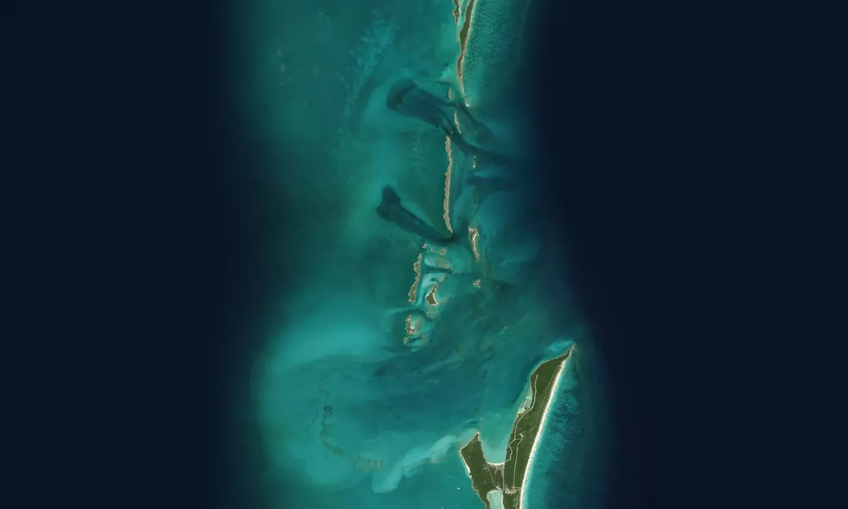 Flyfoto av Allens Cay East