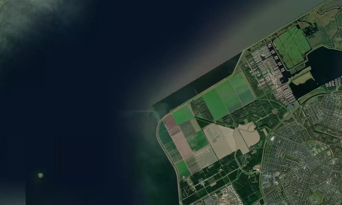 Flyfoto av Almere Vluchthaven (Free mooring)