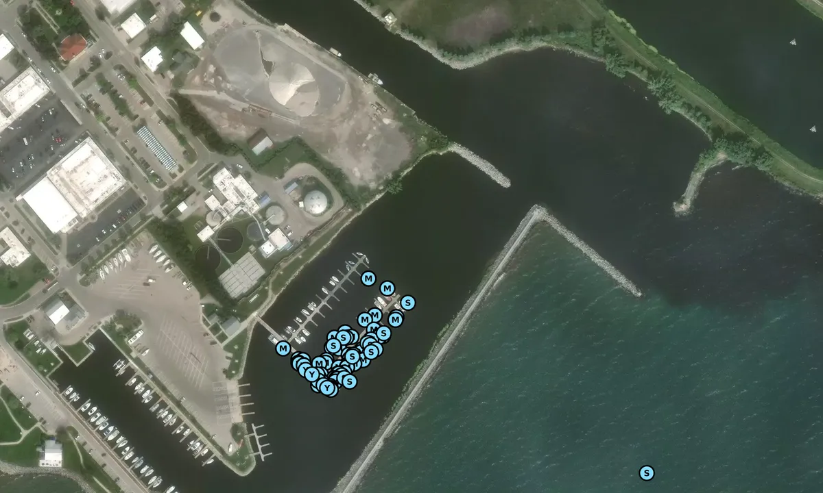 Satelite image of Alpena Municipal Marina