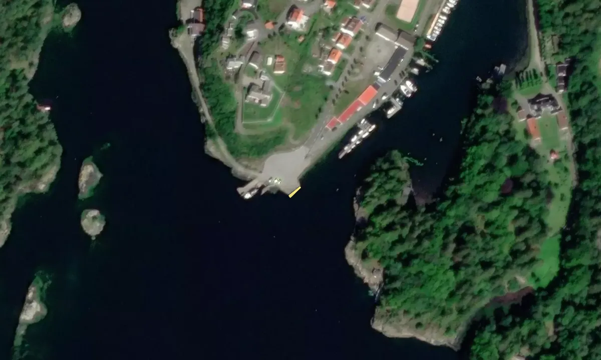 Satelite image of Alvøen kai
