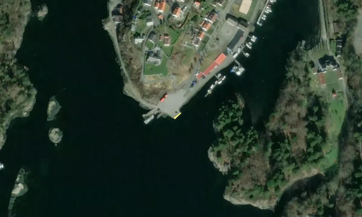 Satelite image of Alvøen kai