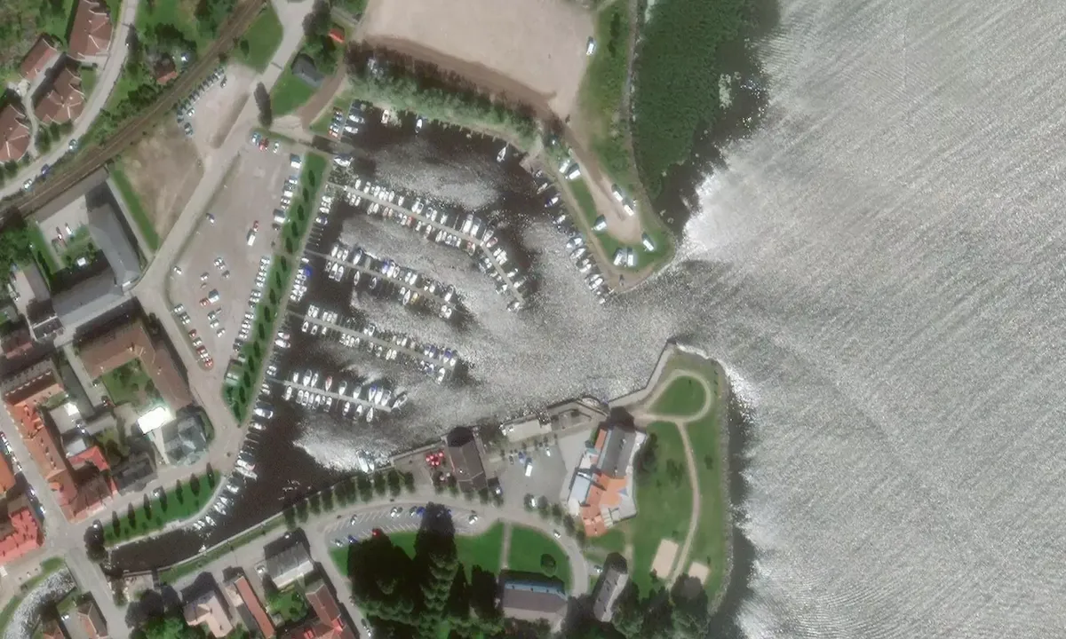 Satelite image of Åmål