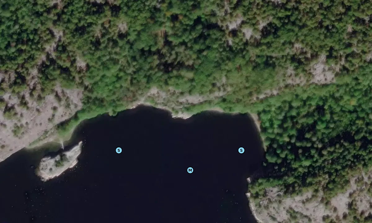 Satelite image of Amandas vik