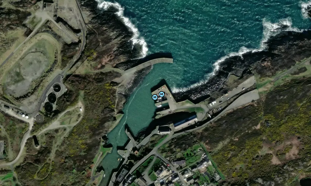 Satelite image of Amlwch Harbor