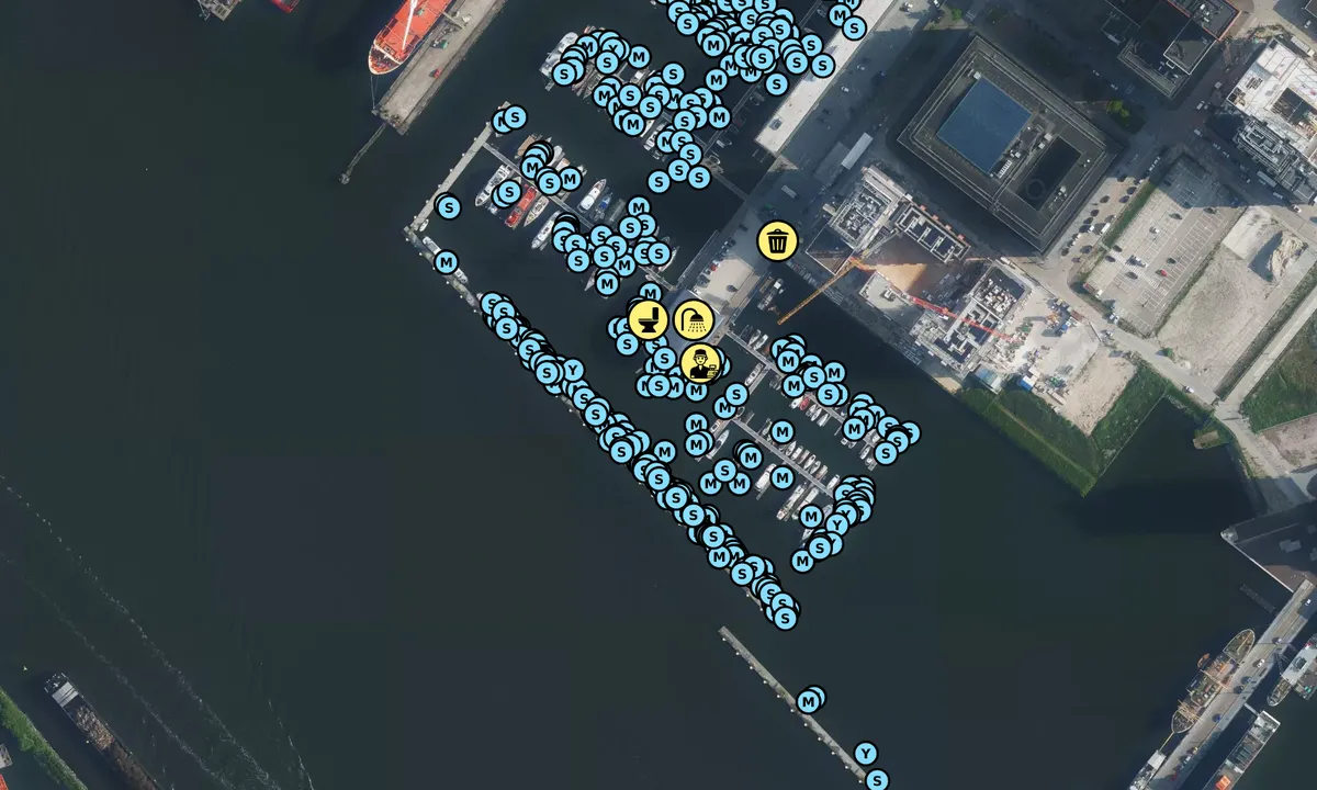 Satelite image of Amsterdam Marina