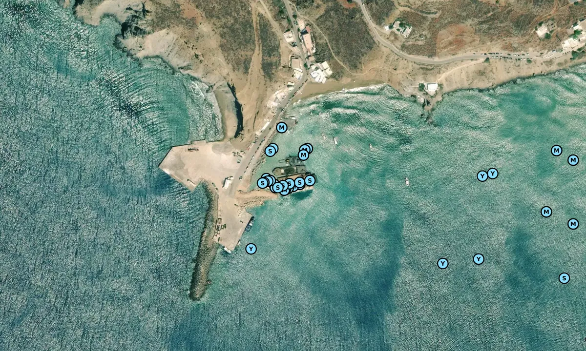 Satelite image of Anafi Port