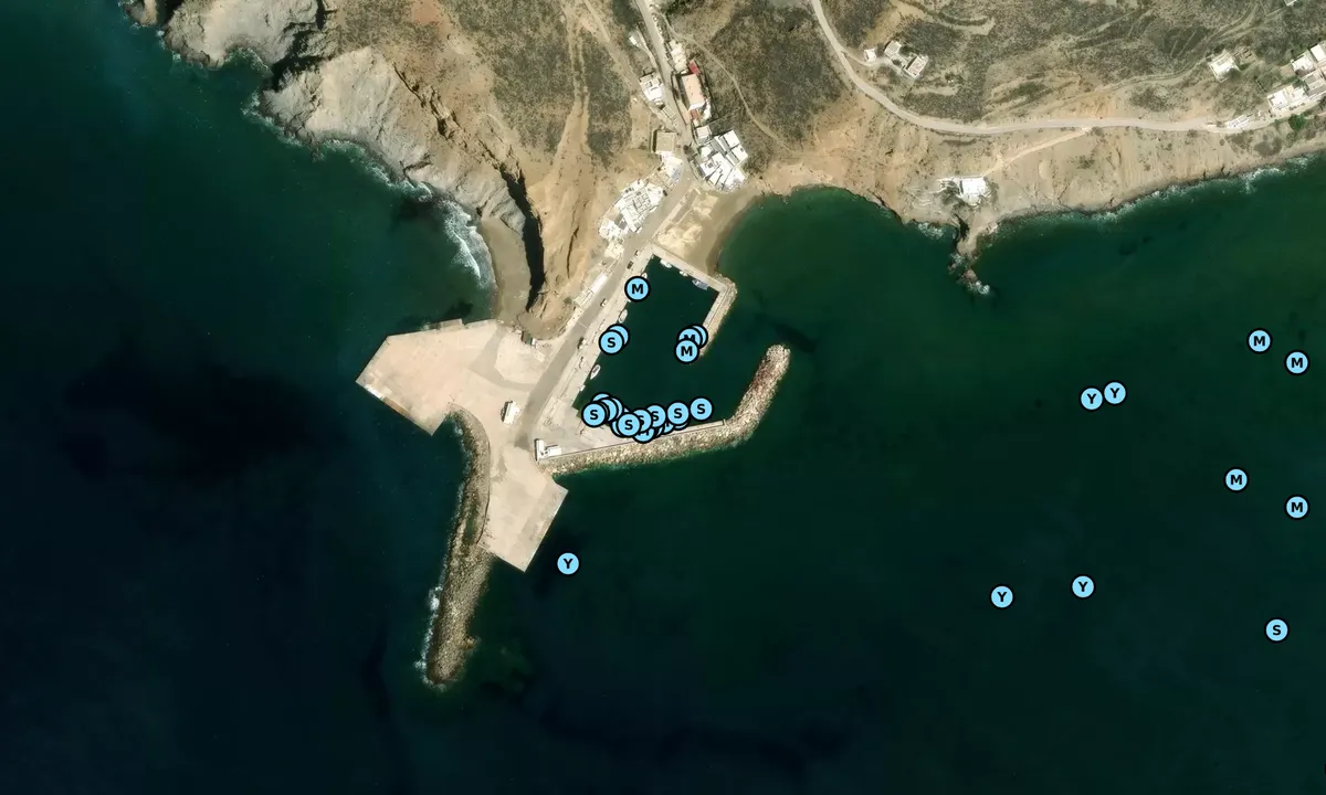 Satelite image of Anafi Port