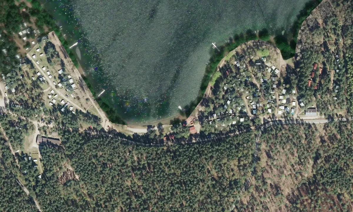 Satelite image of Anchorage & Swimming Lake
