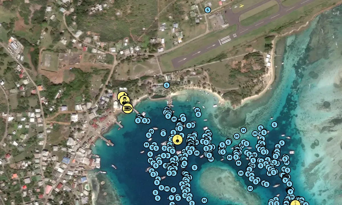 Satelite image of Anchorage Yacht Club