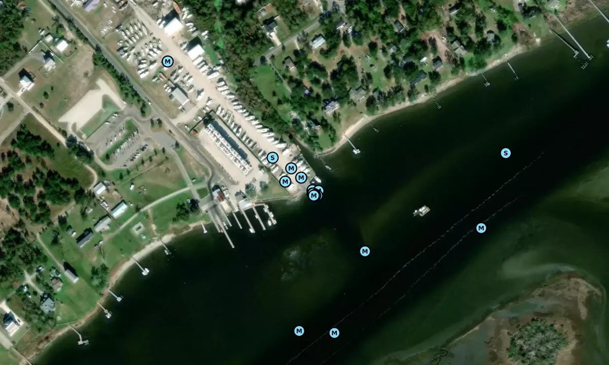 Satelite image of Anchors Away Boatyard